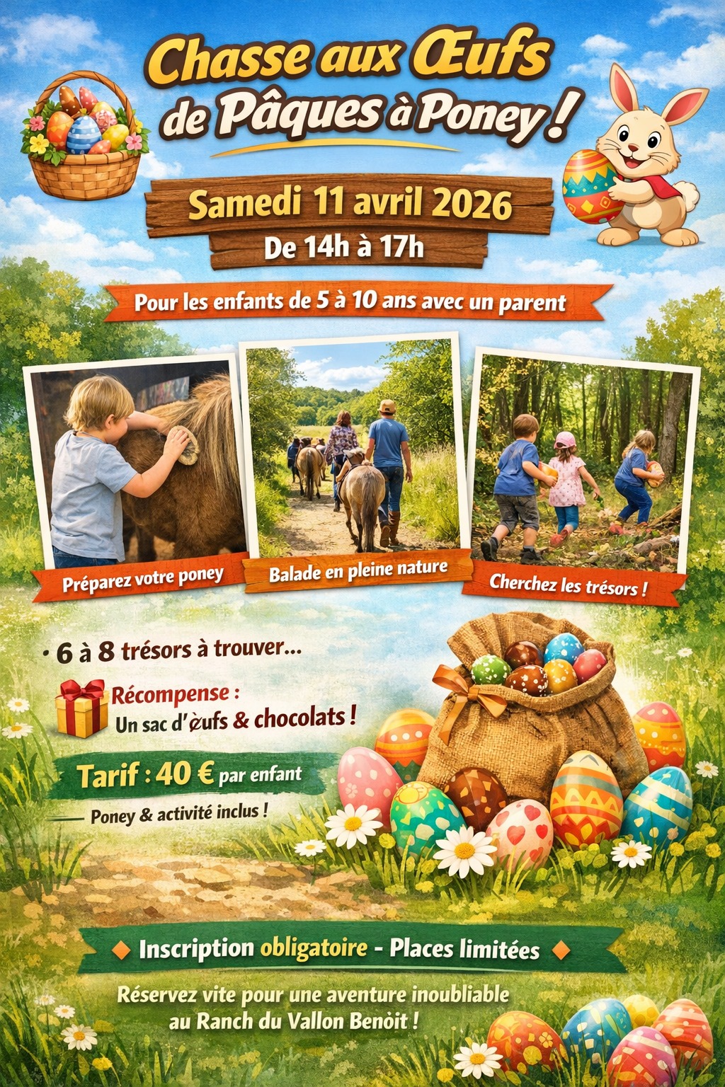 Chasse au Trésor de Pâques avec les poneys