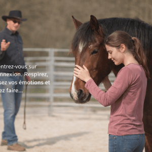 Stage ado – Communication et leadership avec le cheval le 26 février 2026 de 14 à 17h